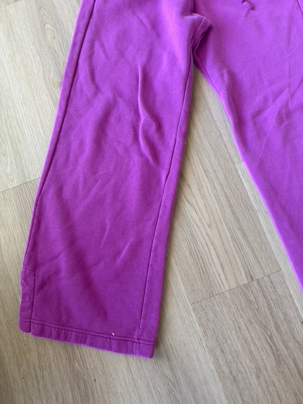 Nike Pink Wide Leg Fleece Sweatpants Womens Small Casual Athleisure Pockets - Picture 2 of 9